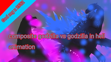 composite godzilla vs godzilla in hell animation