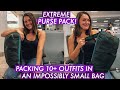 EXTREME Purse Packing | 10+ COLD WEATHER Outfits in a Personal Item