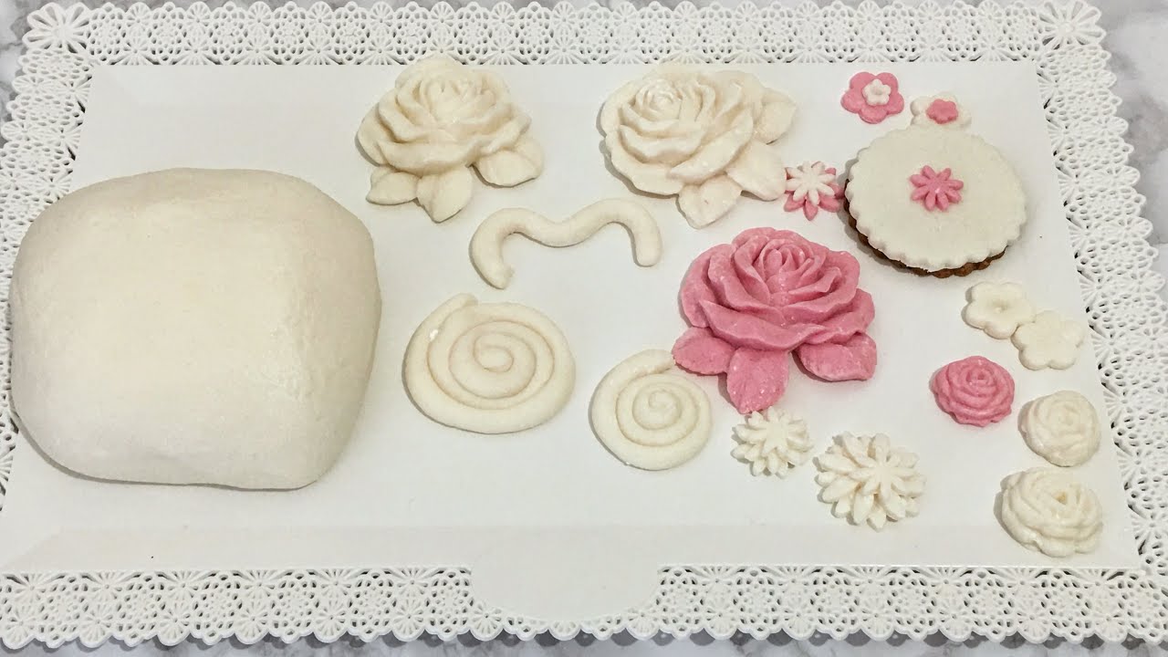 بديل عحينة السكر بمكون واحد هنعمل احلي عجينة لتزيين التورت والكوكيز