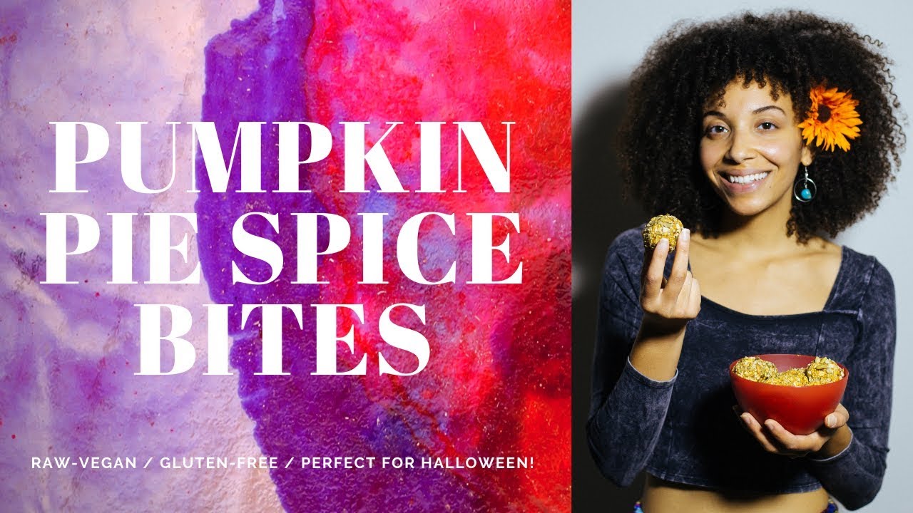 Pumpkin Pie Spice Bites Vegan Recipe The Colorful Home Cooking Show