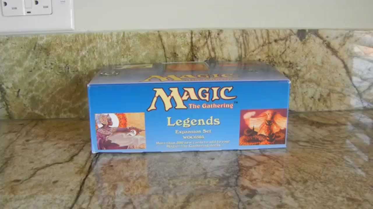 Legends booster MTG Magic the Gathering 29 Opened from fresh box! - YouTube
