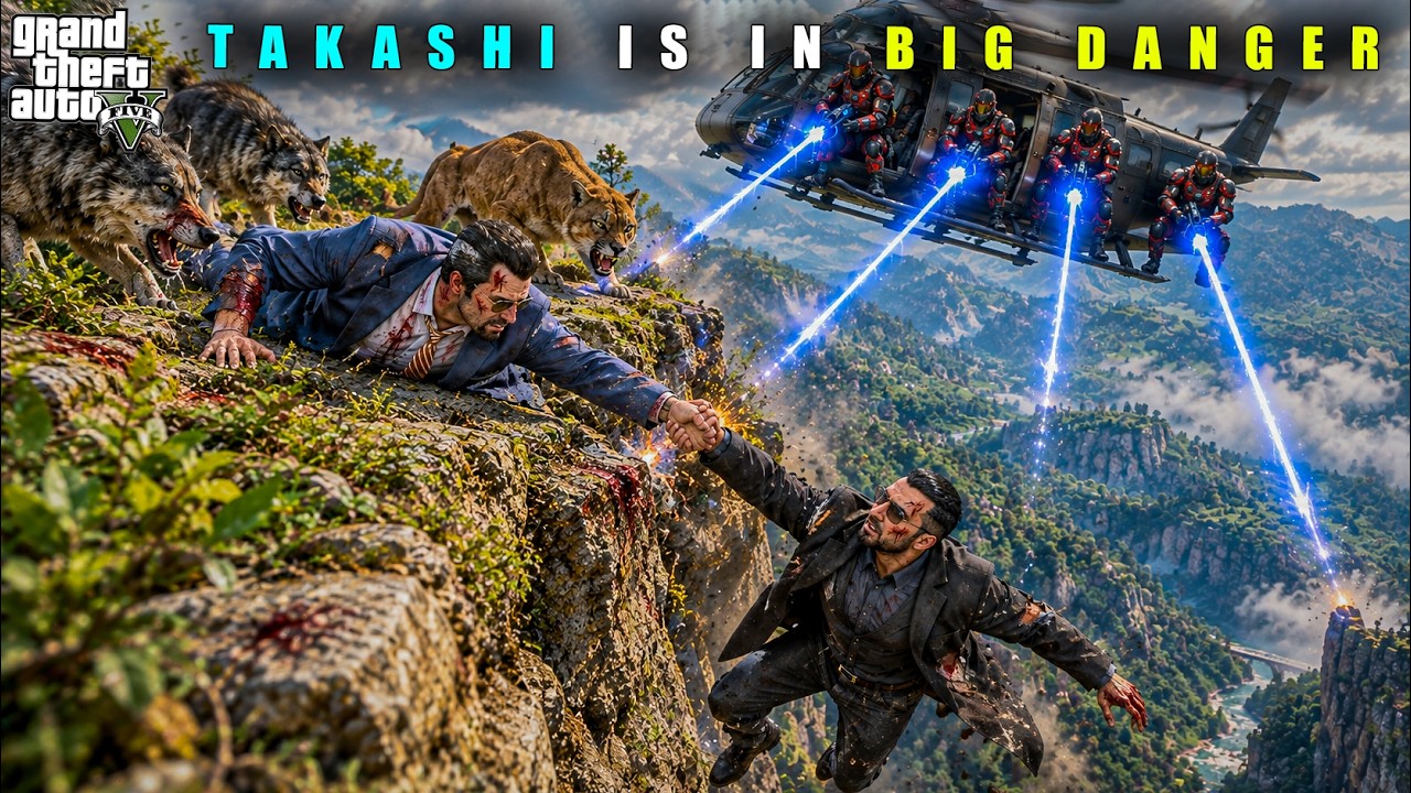 GTA 5 : MICHAEL'S FRIEND TAKASHI IS IN BIG DANGER || BB GAMING