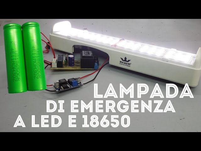 Teramo Led Lampada Emergenza LED 4,5W da muro o da incasso co la scatola in  dotazione con batteria a litio più di 4 ore di accensione in emergenza :  : Fai da