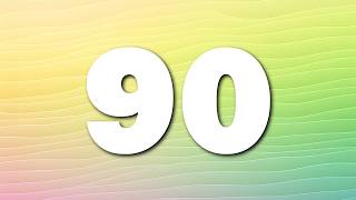 0:90 Silent Countdown Timer | Green & Yellow Gradient | Clean Minimal Design