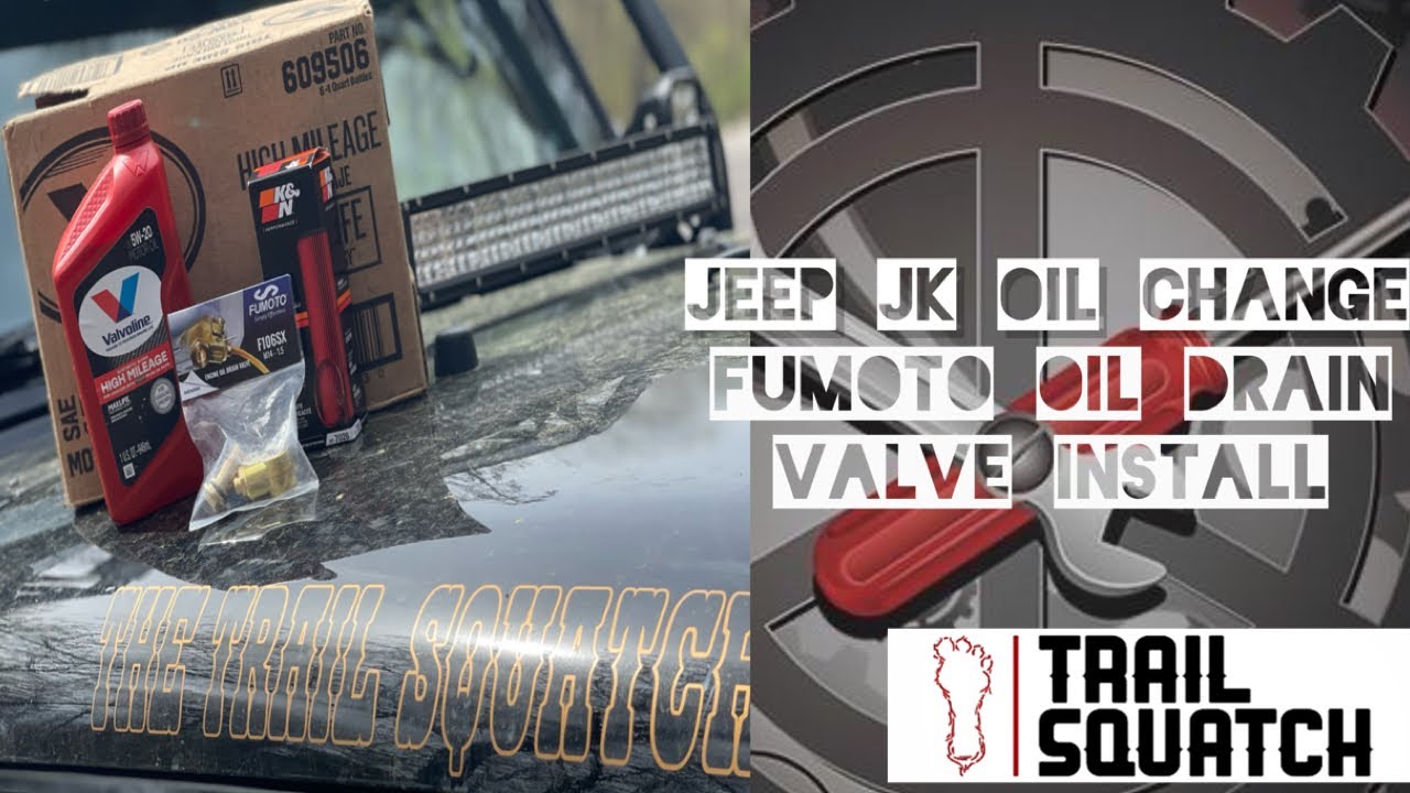 Jeep Jk Oil Change and Fumoto Oil Drain Valve Install YouTube