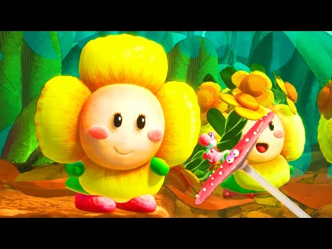 Yoshi and the Mysterious Book - Chapter 9 - 100% Walkthrough (All Discoveries & Flowers)