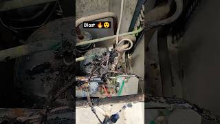 Split AC outdoor wiring Blast 🔥🔥 #viral #ytshorts #airconditioner #blast #splitac