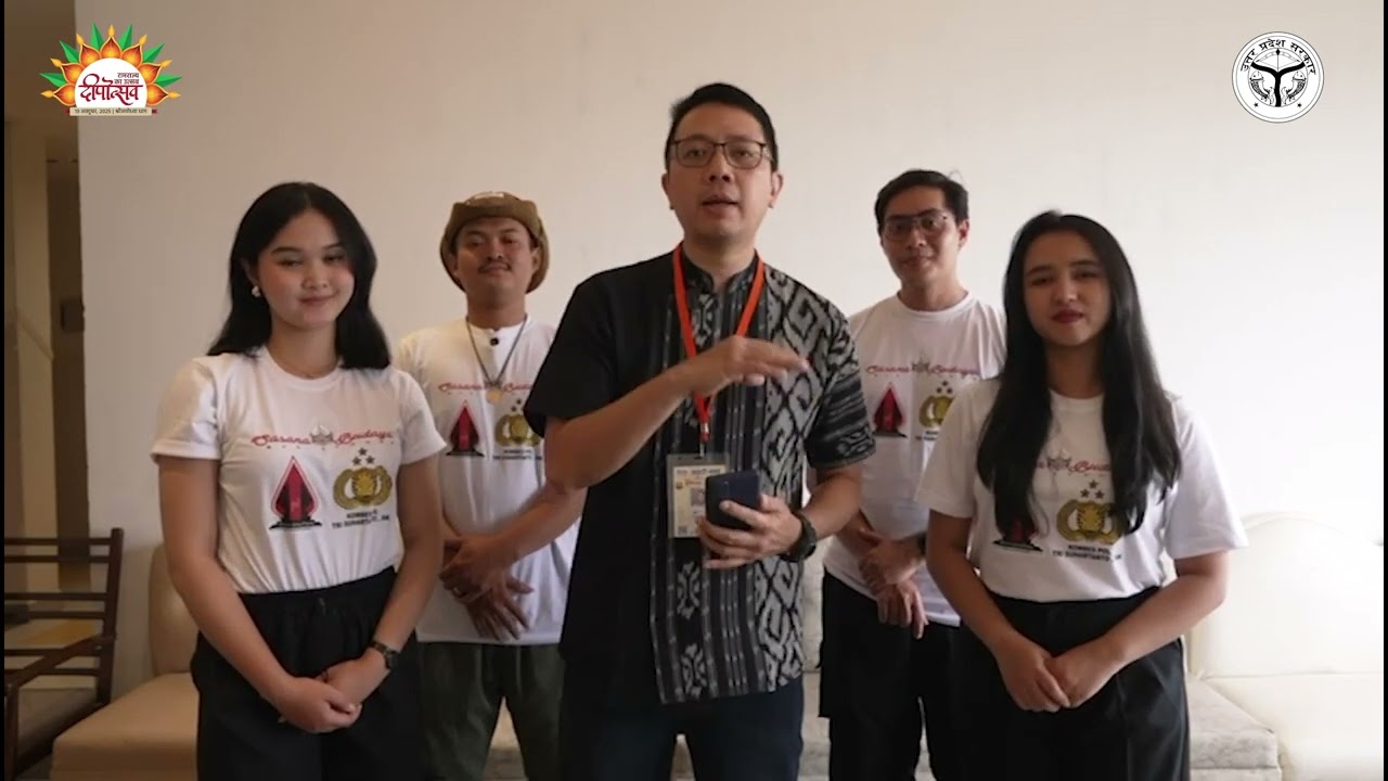 Indonesian Ramayana Team at Deepotsav 2025 | Celebrating Culture, Faith & Friendship in Ayodhya