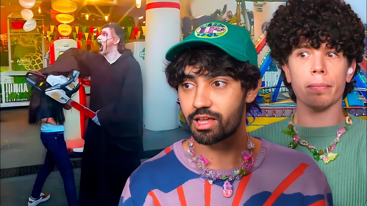 motoserra real prende na cabeça de menina no Hopi Hari