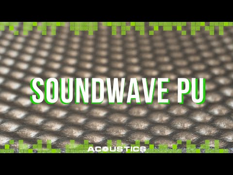 Шумопоглотитель acoustics Sound Wave 15мм PU 500х1000мм, видео 1