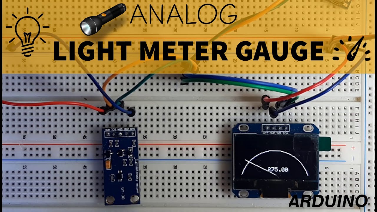 Light Meter Gauge Using Arduino
