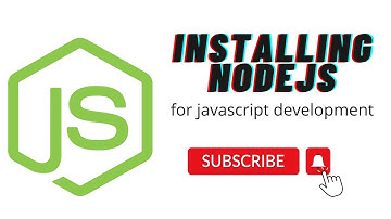 Installing the LTS version of NodeJS.