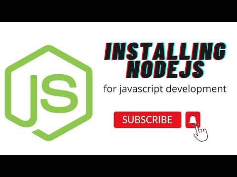 Installing the LTS version of NodeJS.