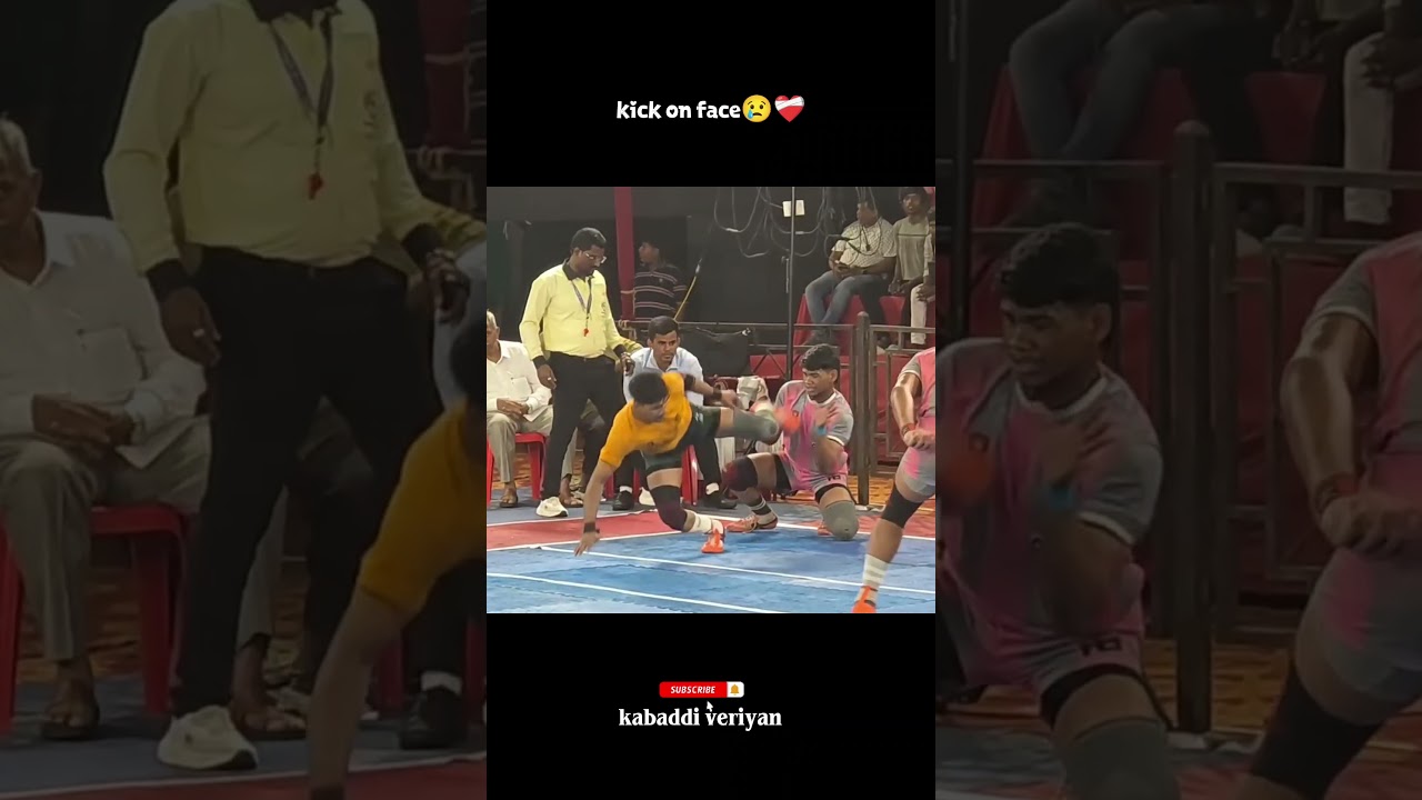kick on face 😢❤️‍🩹 #kabaddi #ajithlalvolleyball #sports #prowrstling #kabaddi365 #ipl