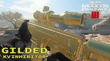 UNLOCKING GILDED ON THE KV INHIBITOR! - COD MW3 MULTIPLAYER