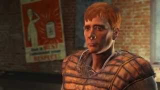 Fallout 4 - Danny Sullivan Gate Keeper Introduction (Charisma Used) "Welcome To Diamond City" Chat