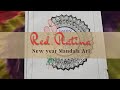 New year mandala art create by red platina
