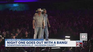 CMA Fest Night 1 ends with Florida Georgia Line reunion