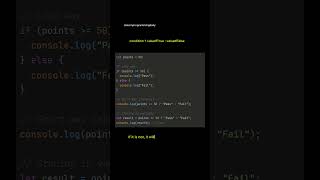JavaScript if–else in ONE line ⚡