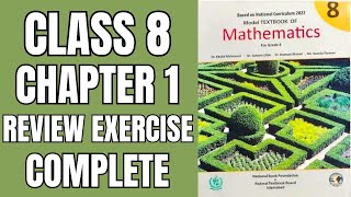 Class 8 math chapter 1 review Exercise Complete || national book Foundation || Math With Afshan