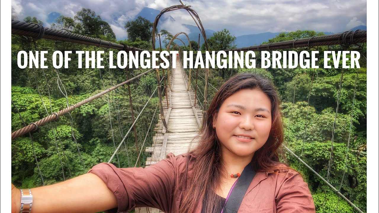 One of the longest hanging bridge ever😱#hangingbridge #longestbridge # ...