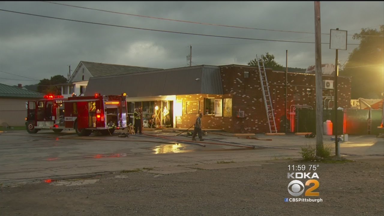 Firefighters Battle Convenience Store Fire In Fayette Co. - YouTube