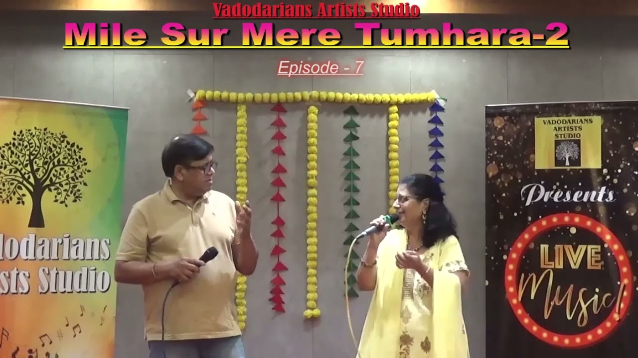 Kashmira Toot ji and Arvind Lal ji presenting "E mere humsafar" at MSMT 2 Episode 7.