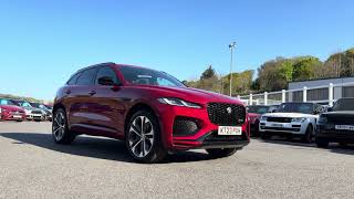 Italian Racing Red Jaguar F-Pace D200 MHEV R-Dynamic HSE Black  Diesel for sale at Castle Motors Jaguar F Pace Red