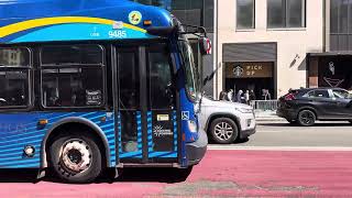 MTA New York City Bus: 2022 New Flyer "Xcelsior" XDE40 Hybrid #9485 On The M1 @ Fifth Av &amp; E 42nd St