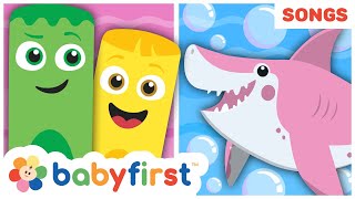 baby shark dance educational video w color crew nursery rhymes baby shark remix babyfirst tv
