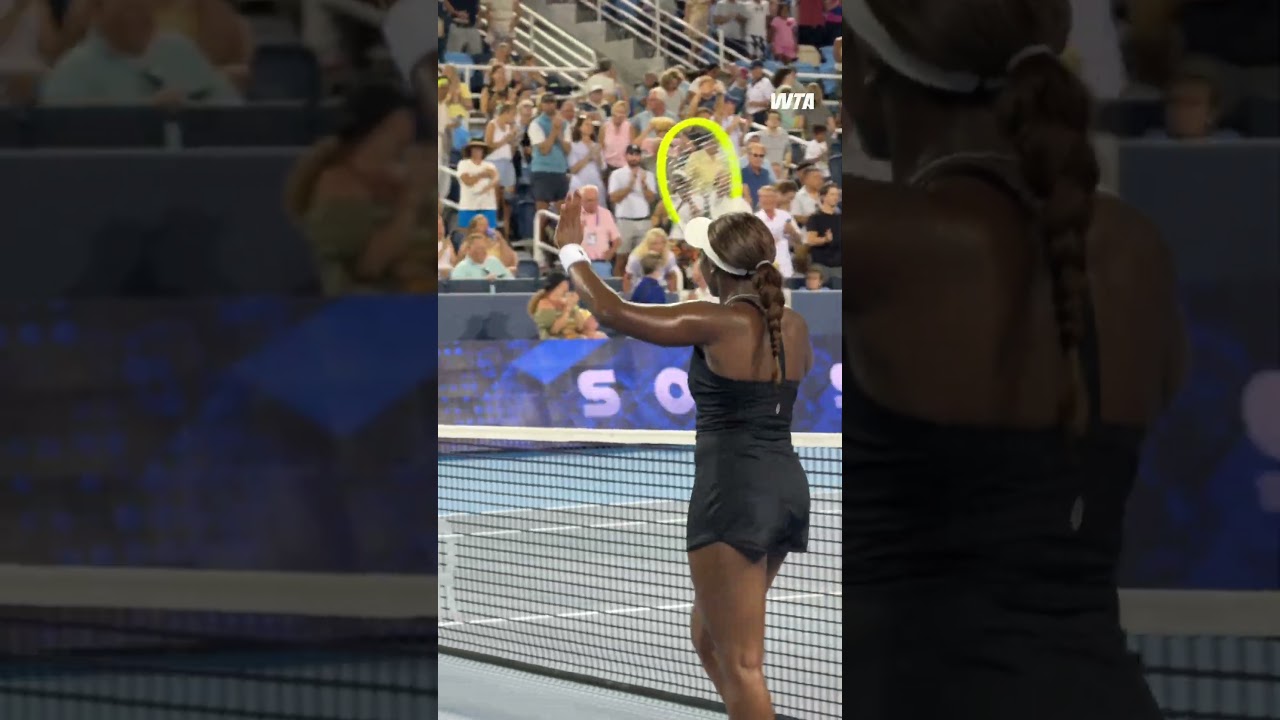 Sloane Stephens powers through her opening match! #wta #tennis