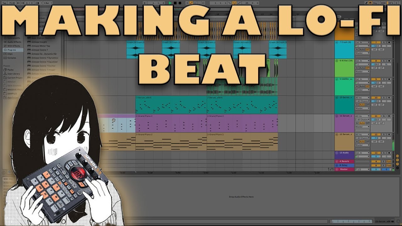 Making a Lofi Type Beat (Ableton Live 10) - YouTube