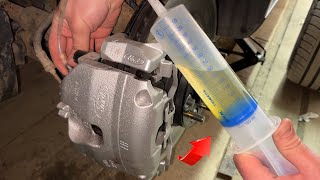 How To Change Brake Fluid ALONE in 3 MINUTES