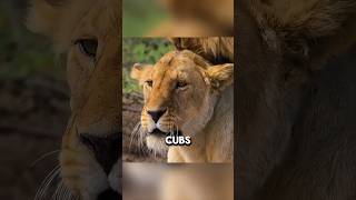 This Mother Lioness Refused to Abandon Her Cubs❤️. #shorts