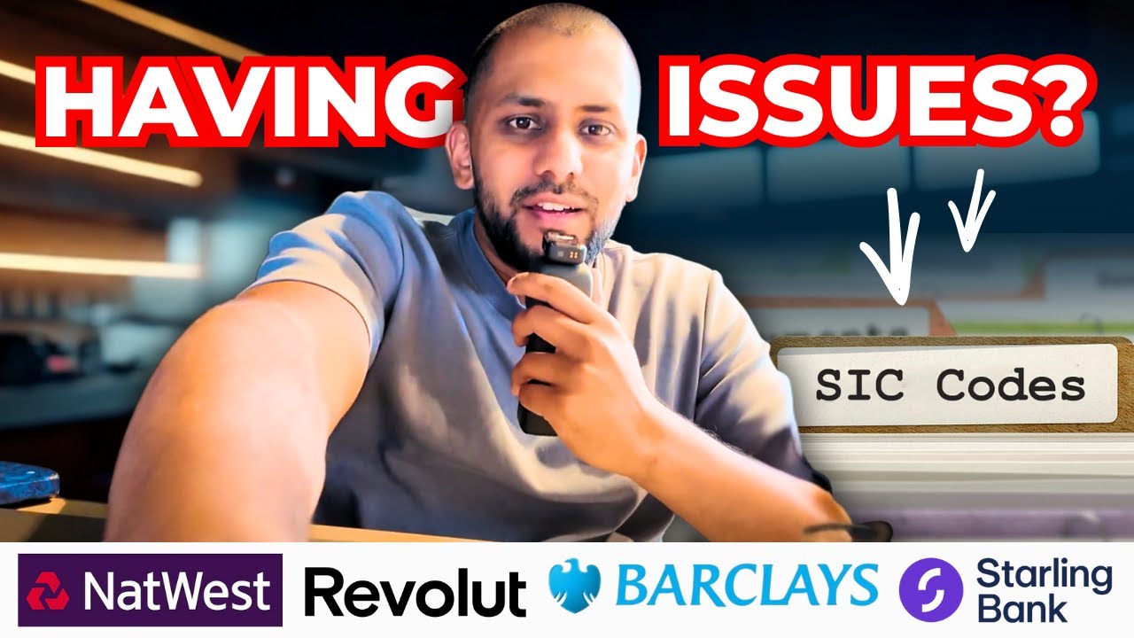 Bank account set up problems for holding companies and SIC codes