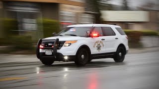 California Highway Patrol SUV's Respond Code 3