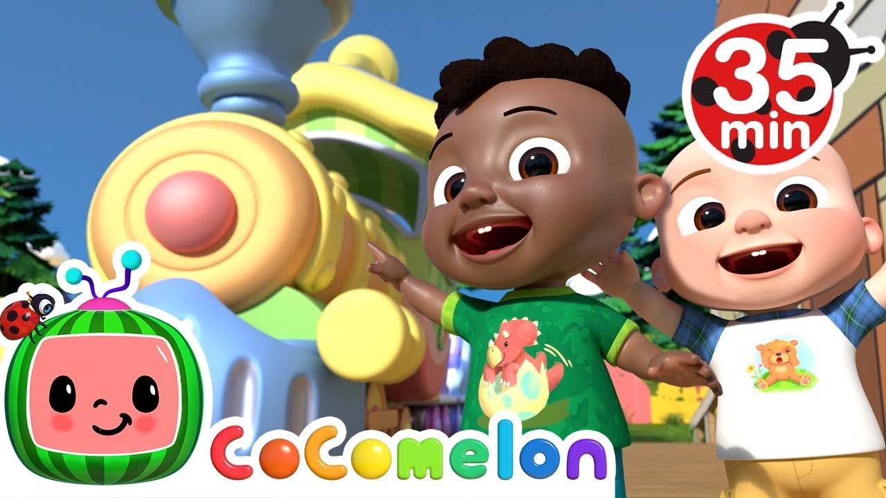 Play Outside At The Train Park Song + More Nursery Rhymes & Kids Songs - CoComelon