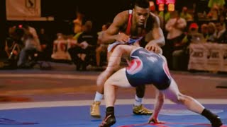 Full Technique Breakdown: Jordan Burroughs Splitting Lines of Defense Double Leg Update
