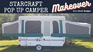 Camper Remodel Makeover on a SMALL BUDGET Starcraft Pop up | Camping | Camper Redo | Before & After