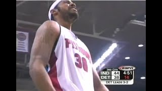Rasheed Wallace Vehemently Disagrees with this Foul Call (Earmuffs)