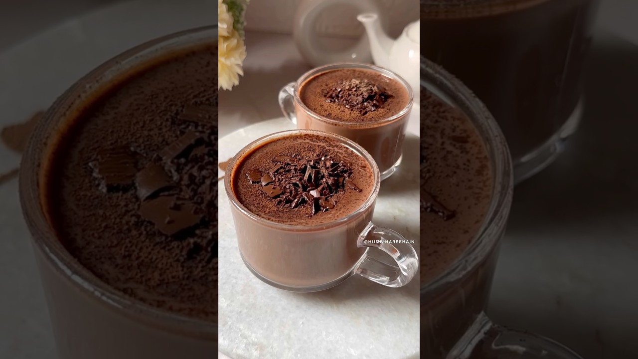 Hot Chocolate | Chocolate drink recipe #shortsfeed #youtubeshorts