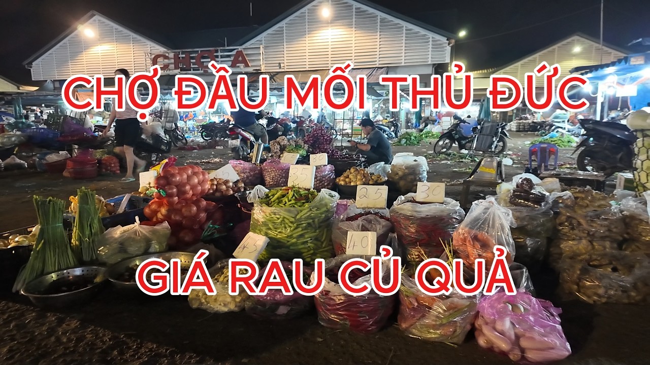 Giá Khoai tây Đà Lạt 30k, củ dền 25k, cà rốt 20k, bí đỏ 15k Chợ Đầu Mối Thủ Đức đêm sáng ngày 22/2