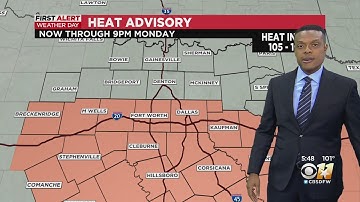 Heat advisory extended through Monday evening