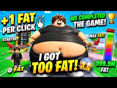 I Became TOO FAT in Roblox 😂 | +1 Fat Per Click