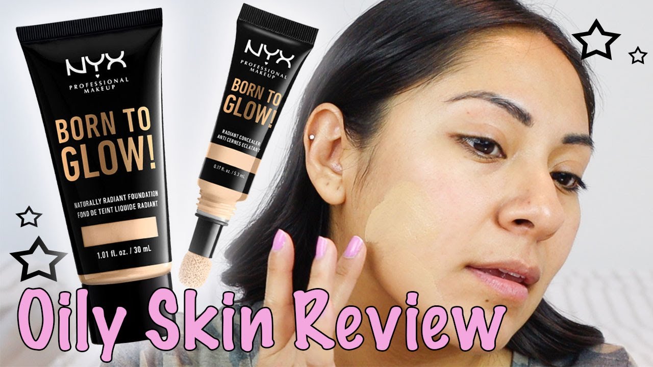 Testing the Born to Glow Concealer With The Born To Glow Foundation On Oily Skin - YouTube