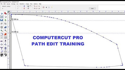 ComputerCut Pro Path Edit Training