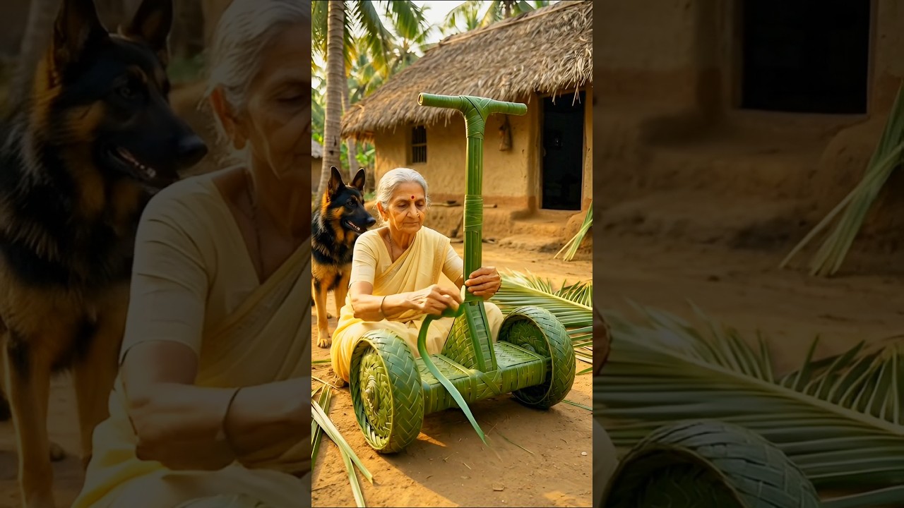 Segway for My Dog | Amazing Handmade Coconut Leaf Craft  