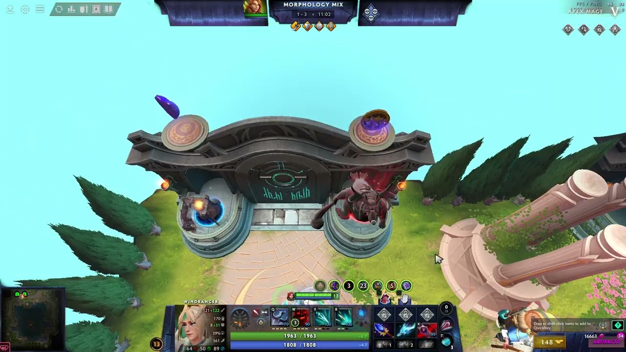 Aghanim's Labyrinth 2025 APEX MAGE V difficulty gameplay SOLO!