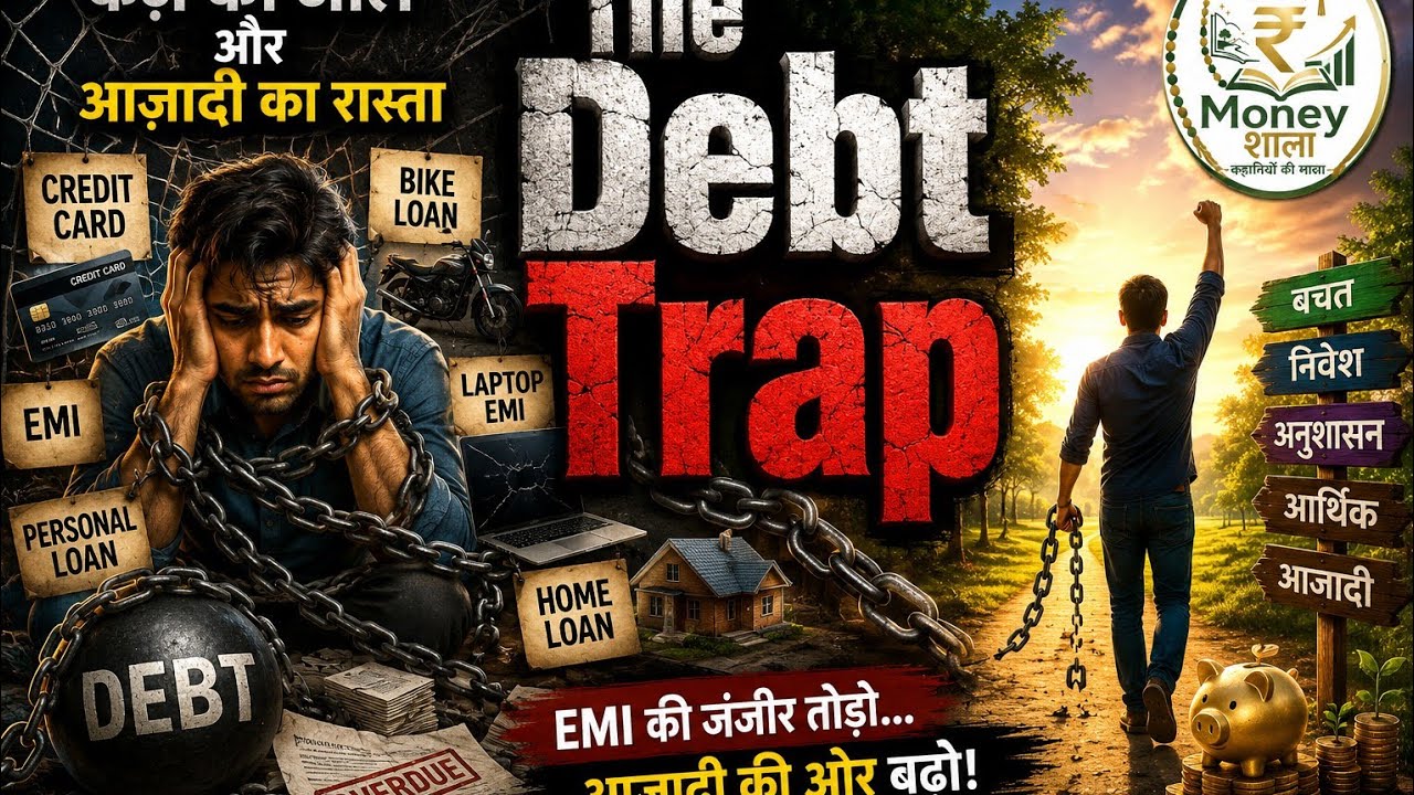 The Debt Trap 💳 | कर्ज़ का जाल और आज़ादी का रास्ता | Financial Freedom Story | Money शाला