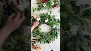 Make a HIGH END red white and blue wreath